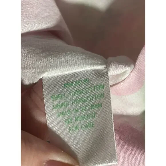Lilly Pulitzer Strapless Mini Dress Womens Sz 2 Pink Green Island Diamond - Picture 11 of 14